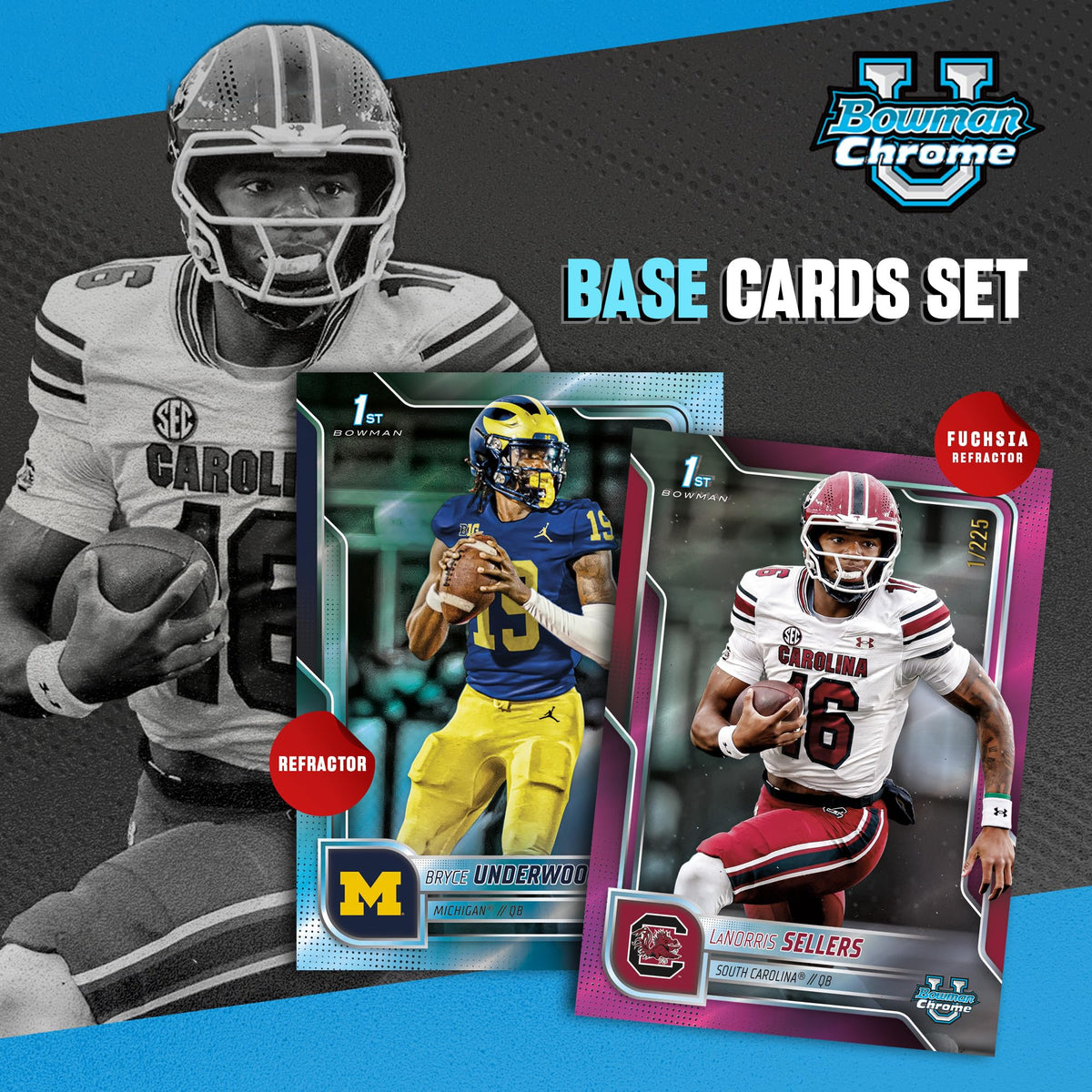 2025 Bowman University Chrome Football - Factory Sealed