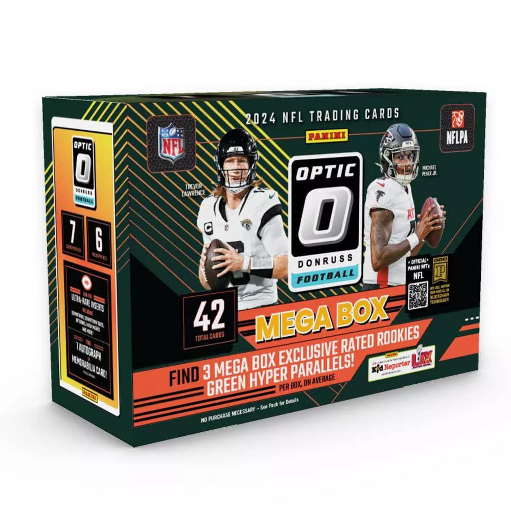Green Hyper Parallels Panini Optic Football Mega Box