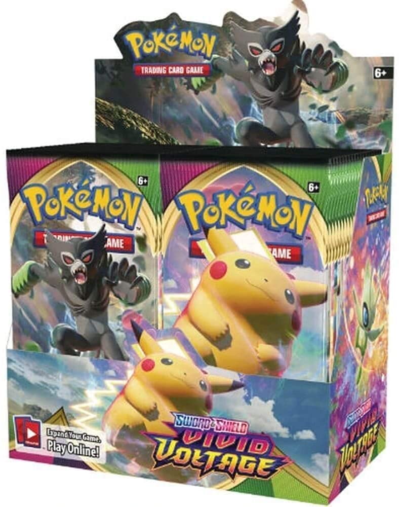 Pokemon Sword and Shield Vivid Voltage Booster Display