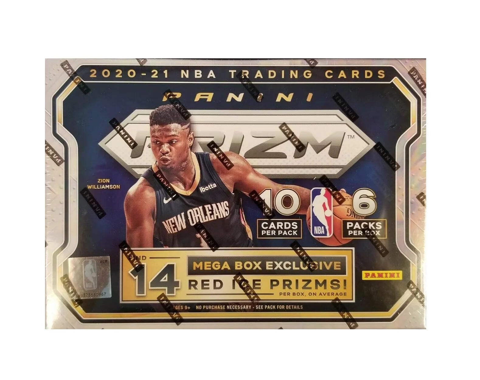 Panini 2020-21 Prizm Basketball Mega Box (Red Ice Prizms)