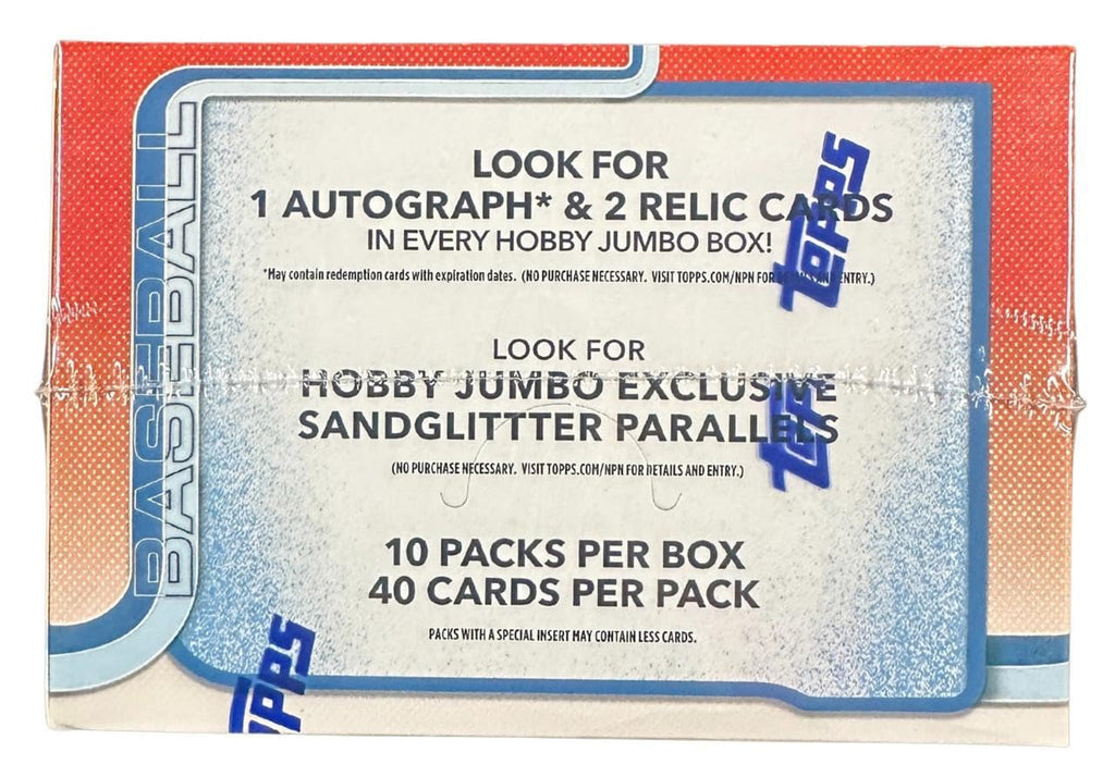 MLB 2025 Topps Baseball Update Series Trading Card Hobby Jumbo Box
