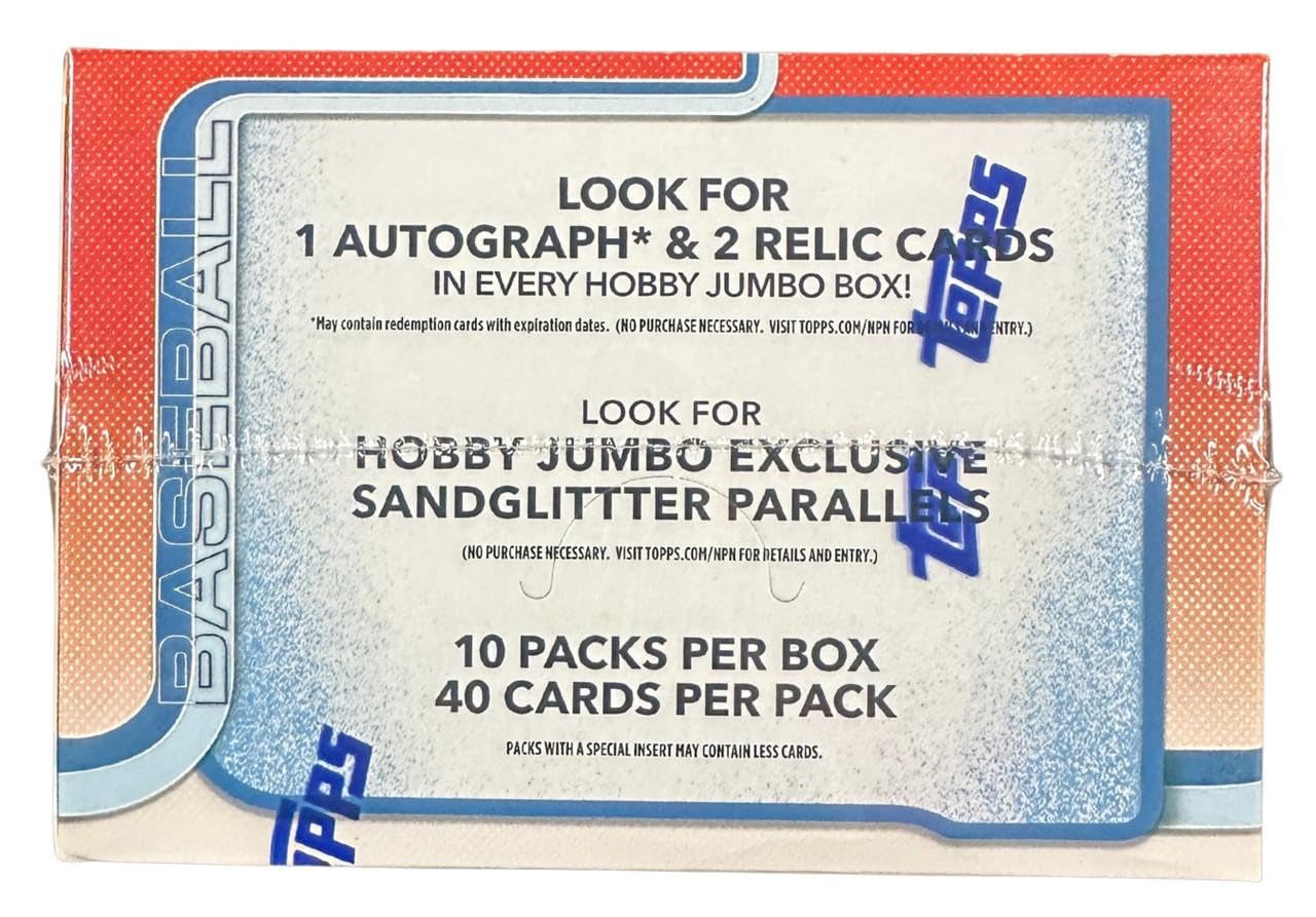 MLB 2025 Topps Baseball Update Series Trading Card Hobby Jumbo Box