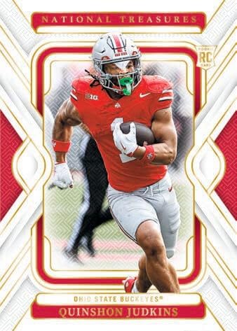 2025 Panini National Treasures Collegiate Football Hobby Trading Card Box (7 Autographs or Memorablia Per Box)