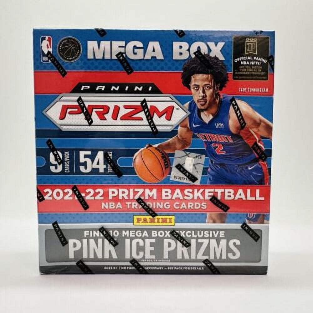 NBA 2021-22 Panini Prizm Basketball Card Mega Box (Pink Ice Prizms) Panini Prism Basketball Card Mega Box (Pink Ice Prism) [Parallel Import]