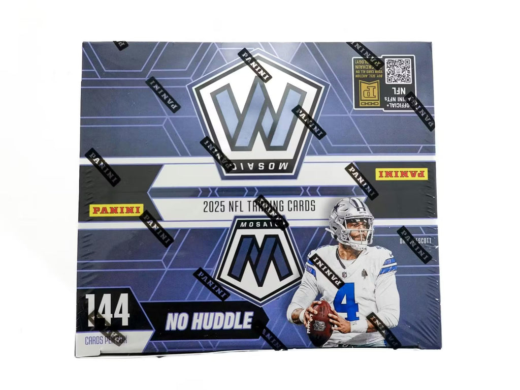 2025 Panini Mosaic Football No Huddle Trading Card Box (1 Autographs Per Box)