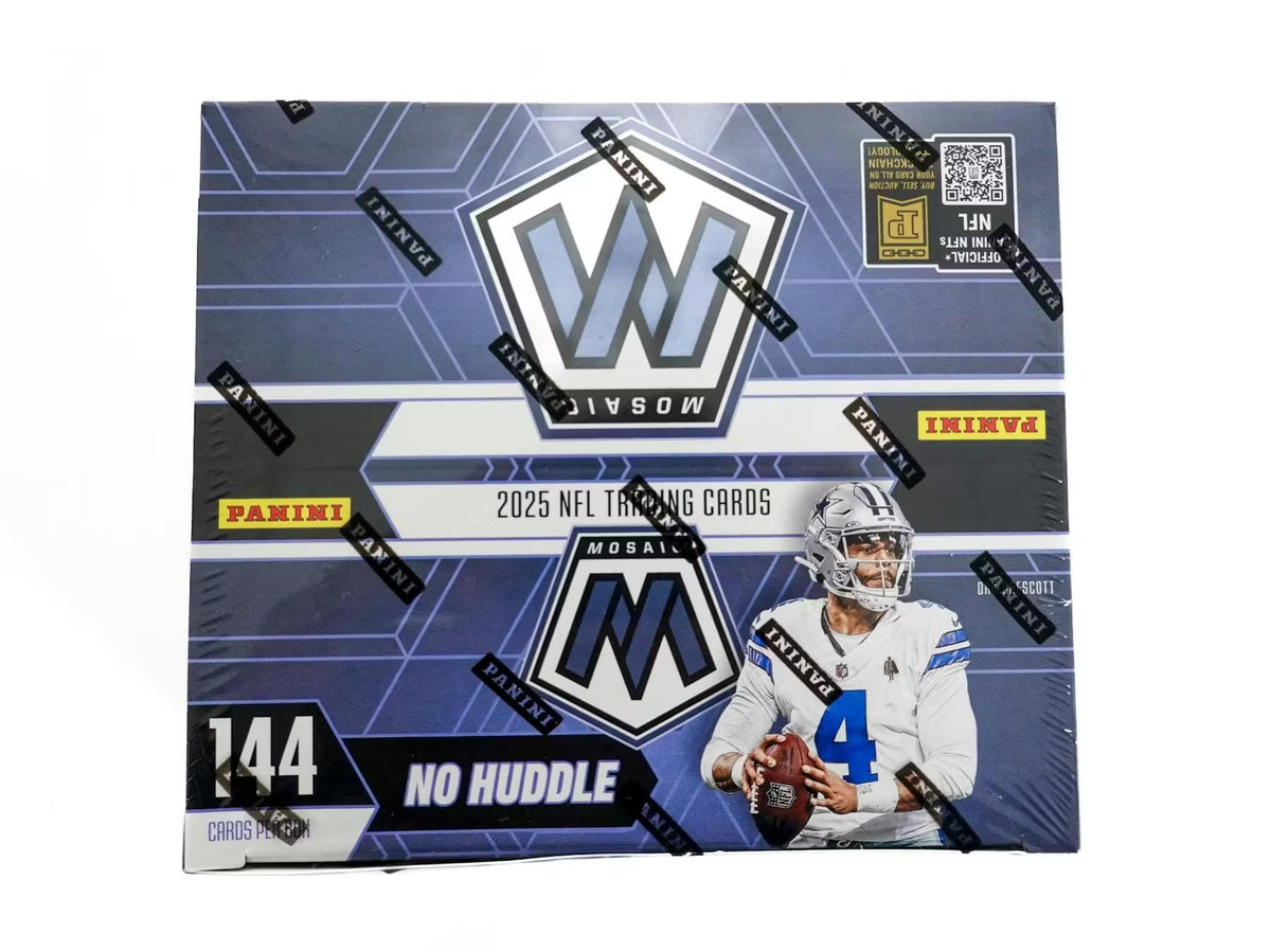 2025 Panini Mosaic Football No Huddle Trading Card Box (1 Autographs Per Box)