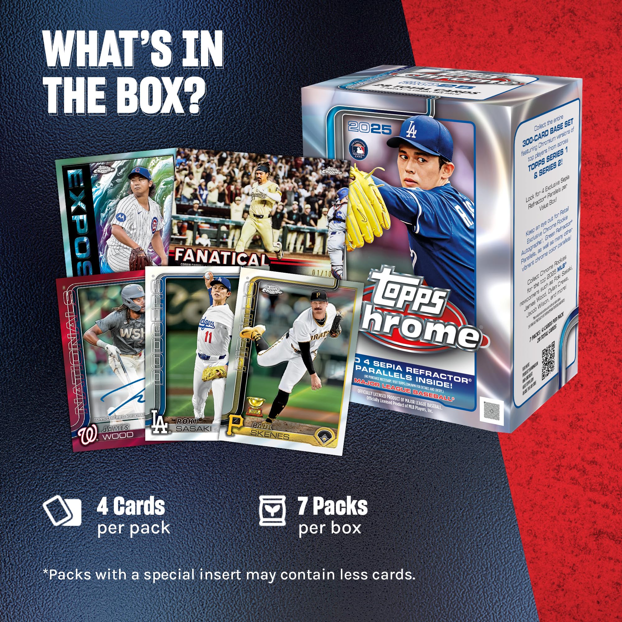 2025 Topps Chrome Baseball - Factory Sealed - Value Box