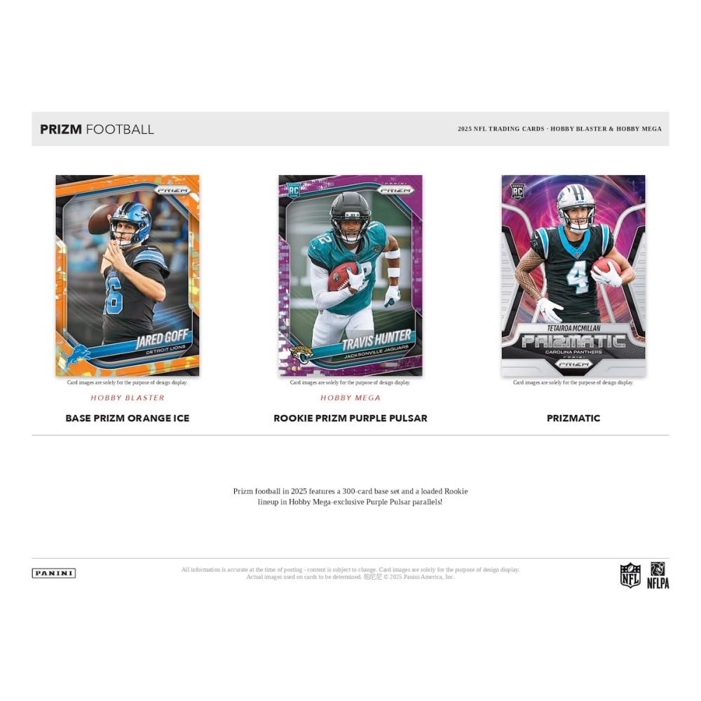 Panini 2025 Prizm Football Hobby Blaster Box 6 Packs