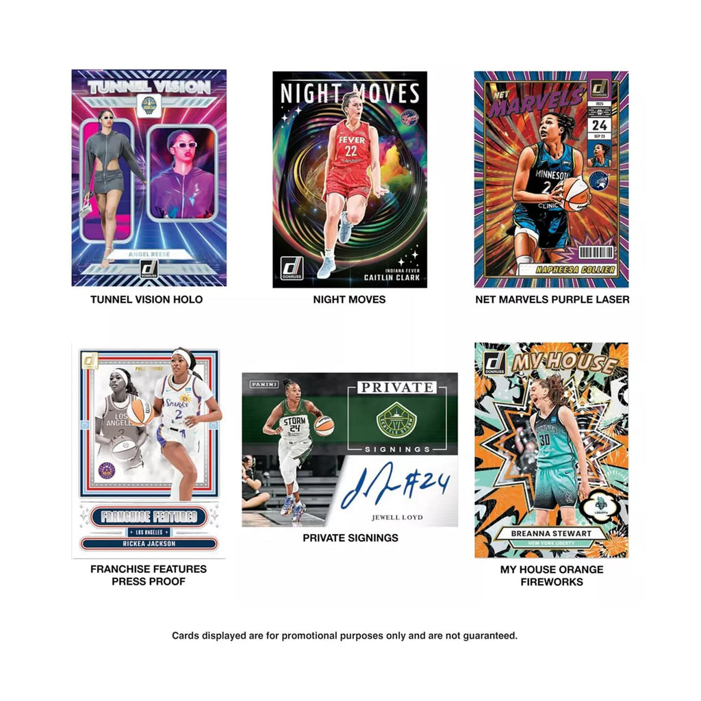 2024–25 Panini Donruss WNBA Basketball Blaster Box – Official Trading Cards – Includes Rookie Cards, Inserts & Parallels – Sealed Retail Box