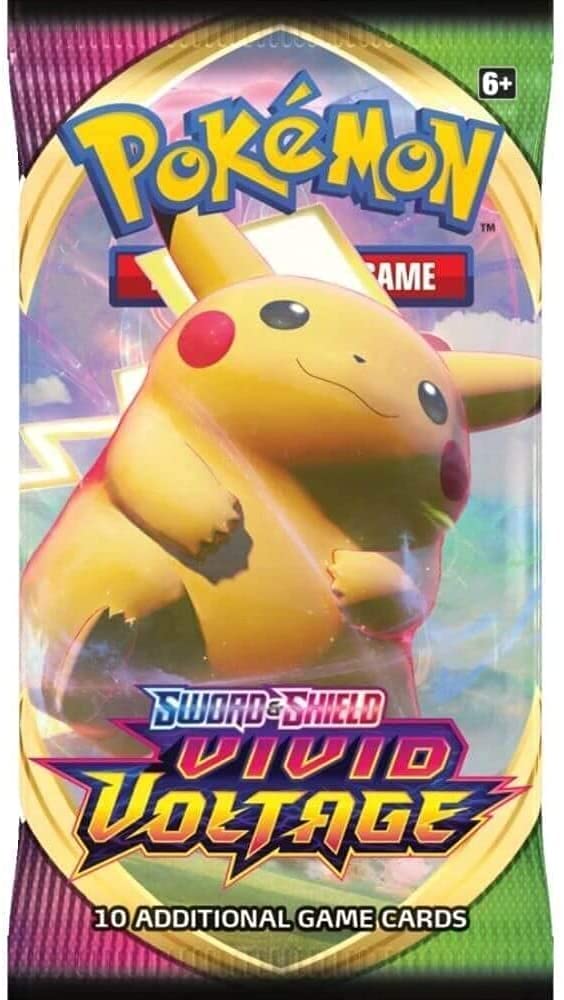 Pokemon Sword and Shield Vivid Voltage Booster Display