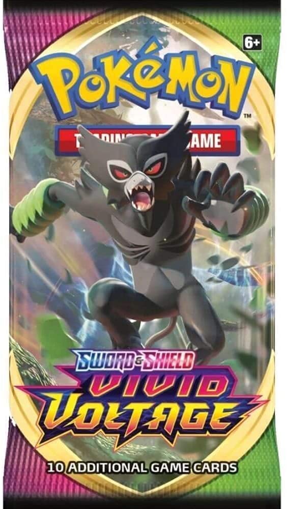 Pokemon Sword and Shield Vivid Voltage Booster Display