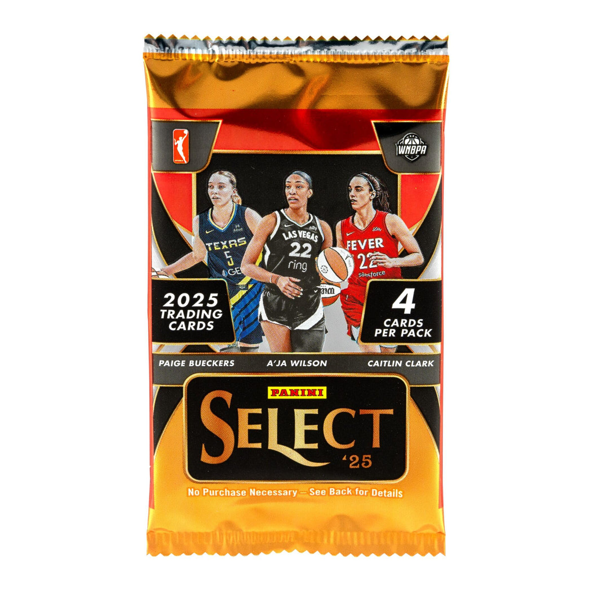 2025 Panini Select WNBA Basketball Retail Mega Box, 40 Trading Cards, 10 Packs, Pink Ice Prizms, WNBA Collectible Cards
