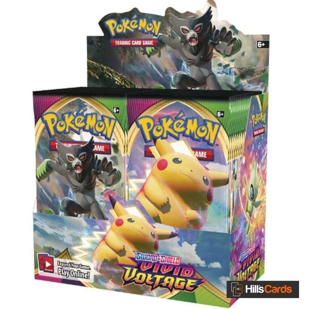 Pokemon Sword and Shield Vivid Voltage Booster Display