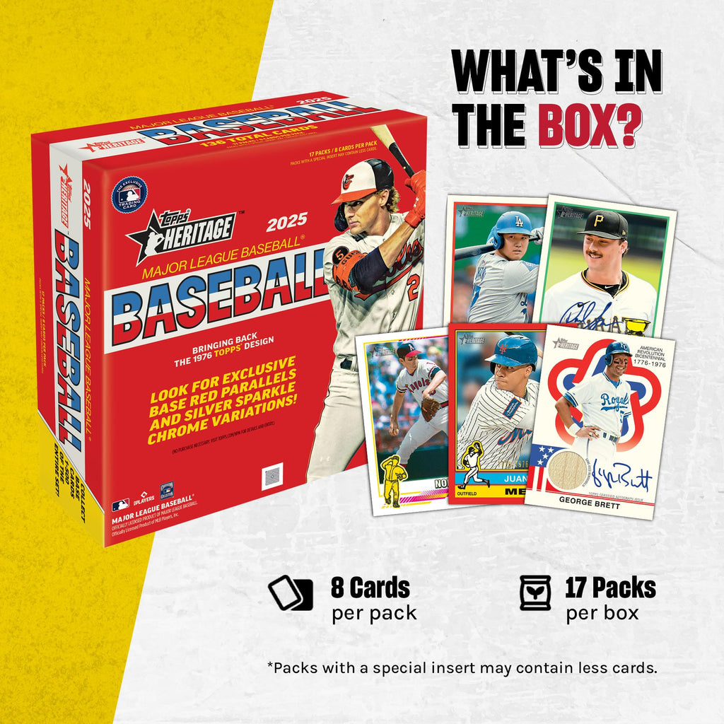2025 Topps MLB Heritage Baseball - Mega Box