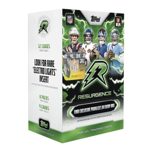 2025 Topps NFL Resurgence Football - Factory Sealed - Value Box