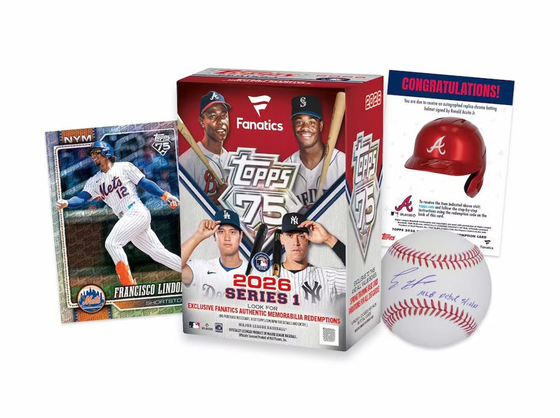 2026 Topps Series 1 Baseball Fanatics Blaster Trading Card Box (2-3 Spring Training Base Card Parallels Per Box)