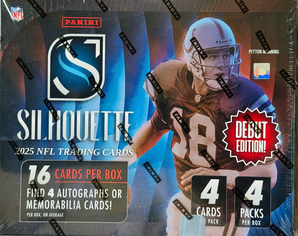 2025 Panini Silhouette Football Hobby Trading Card Box (4 Autographs/Memorabilia Cards Per Box)