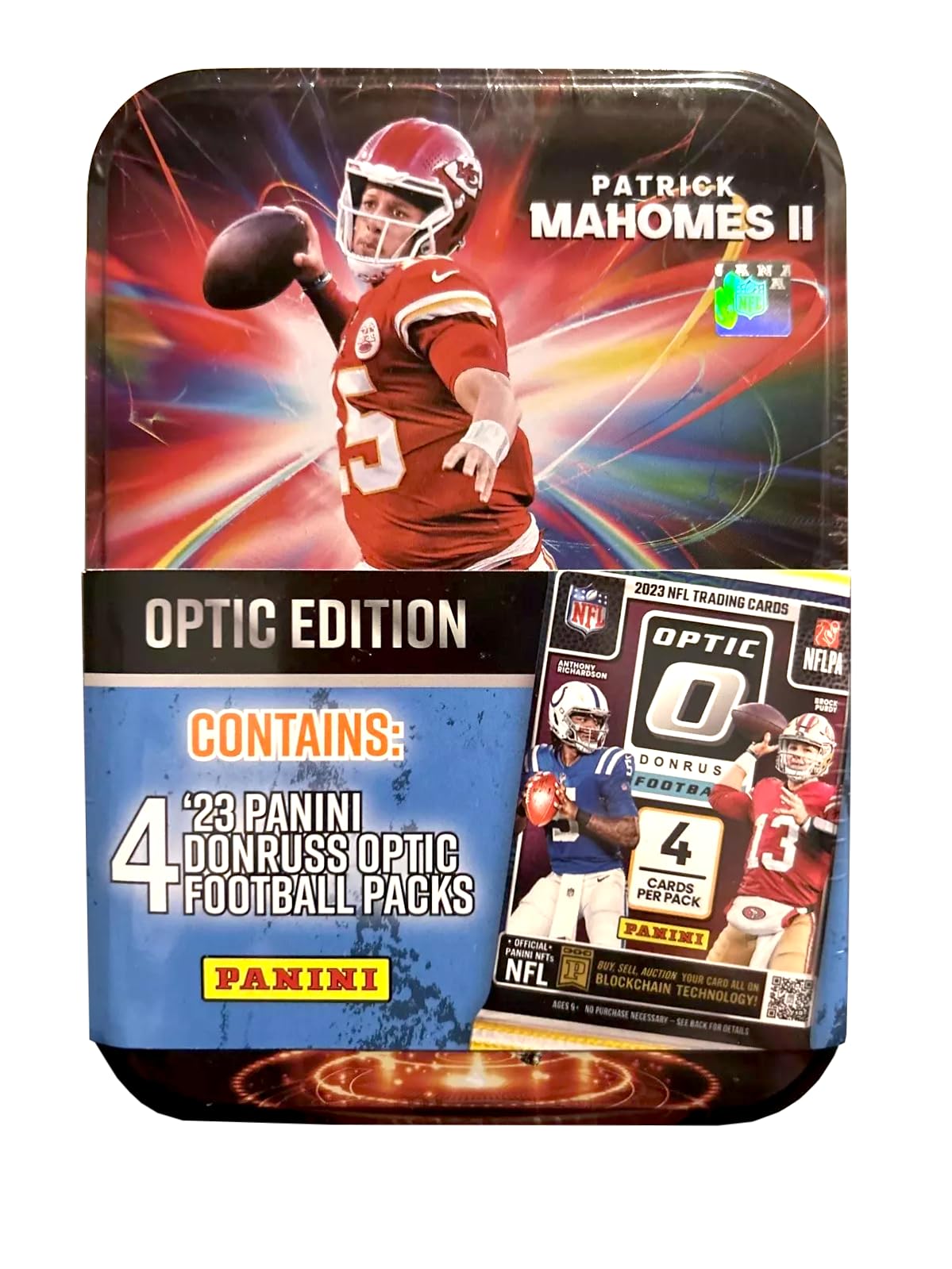 2023 Optic Football Collectors Tin by Panini Donruss