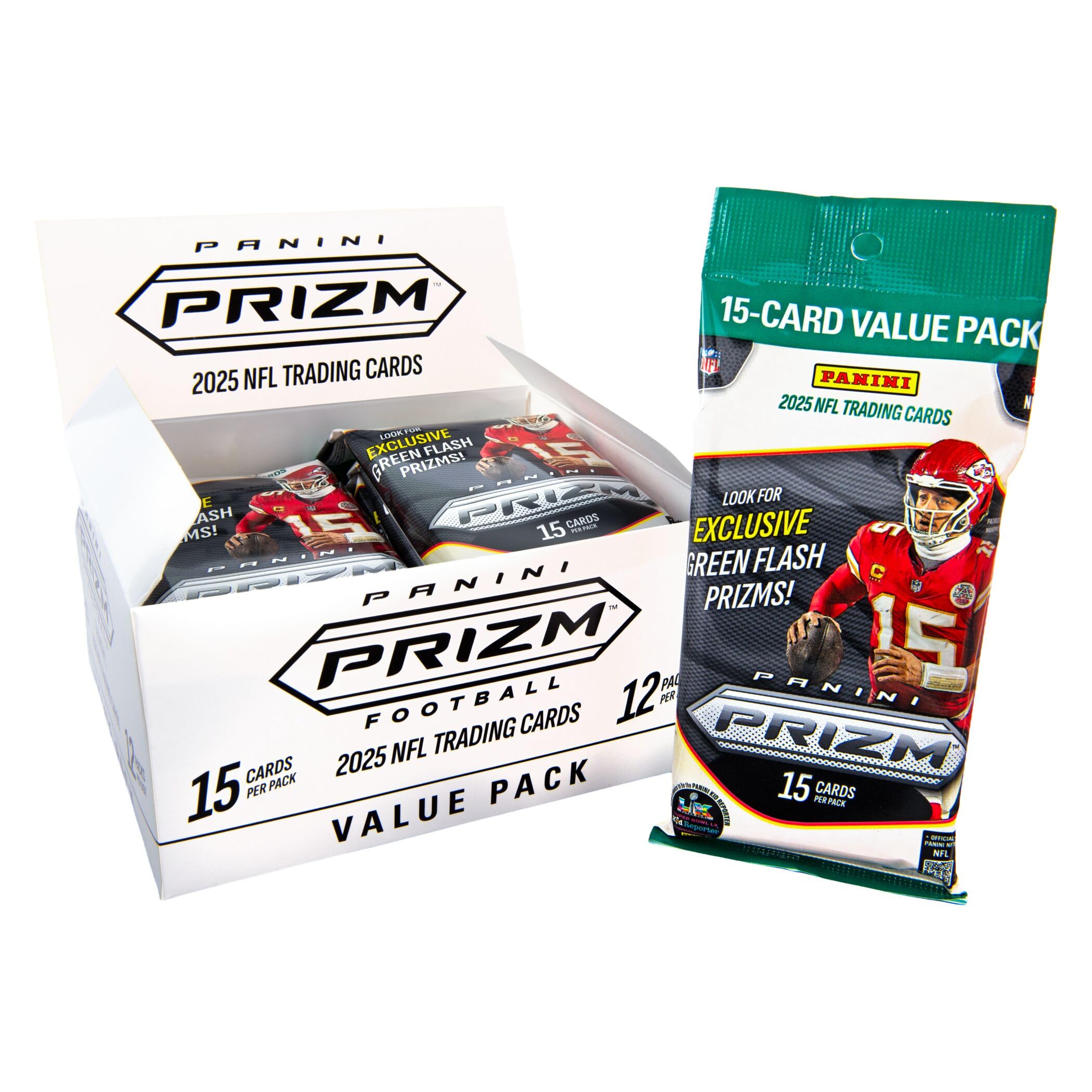 2025 Panini Prizm Football Trading Cards Fat Pack 12ct Box