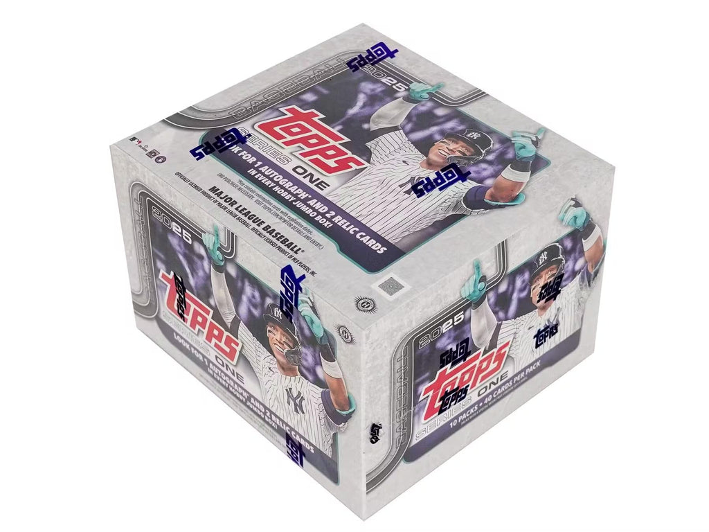 2025 Topps Series 1 Baseball Trading Card MLB Hobby Jumbo 10 Pack Box (1 Autograph & 2 Relics Per Jumbo Box)