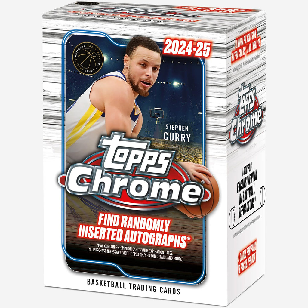 2024-25 Topps Chrome Basketball Blaster Value Box