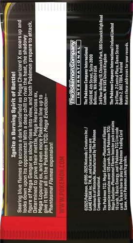 Pokemon TCG: Mega Evolutions Phantasmal Flames Booster Display Box