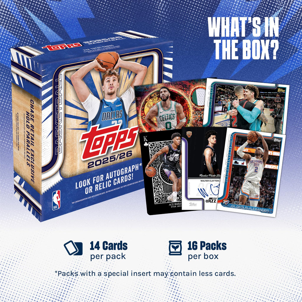 2025-26 Topps NBA Basketball - Factory Sealed - Mega Box