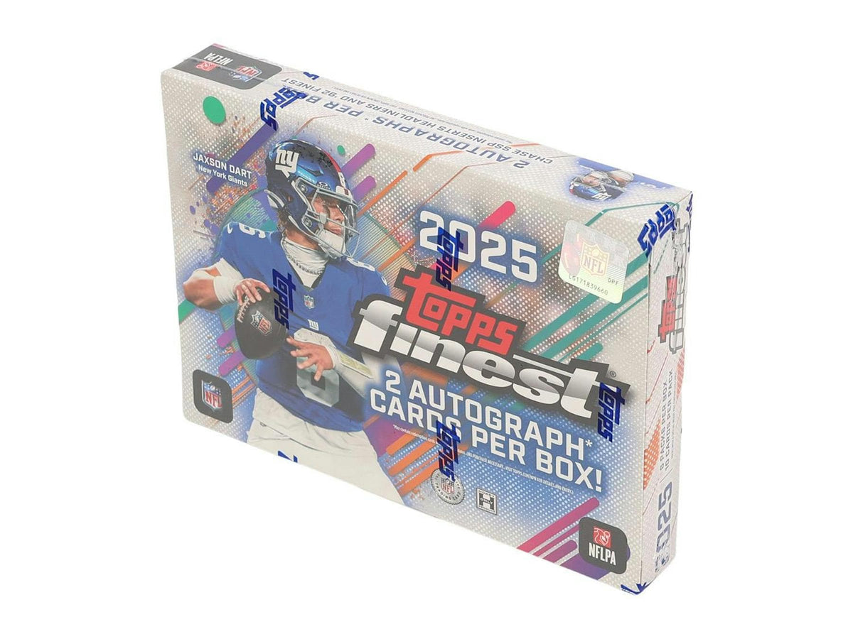 2025 Topps Finest Football Hobby Box - 6 Packs, 2 Autographs