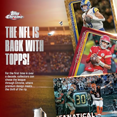2025 Topps Chrome NFL Football - Factory Sealed - Value Box