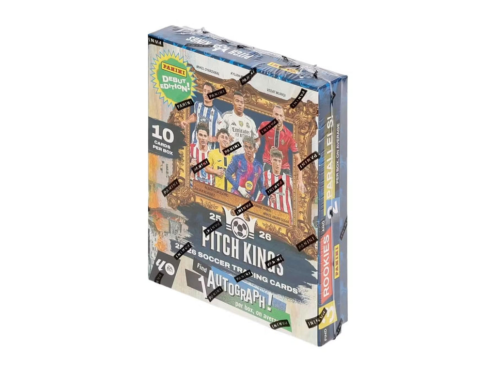 2025/26 Panini Pitch Kings Soccer Hobby International Trading Card Box (1 Autograph Per Box)