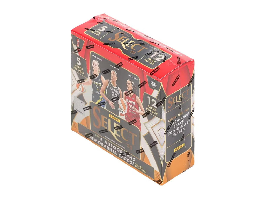 2025 Panini Select WNBA Basketball Hobby Trading Card Box (3 Autographs or Memorabilia Cards Per Box)