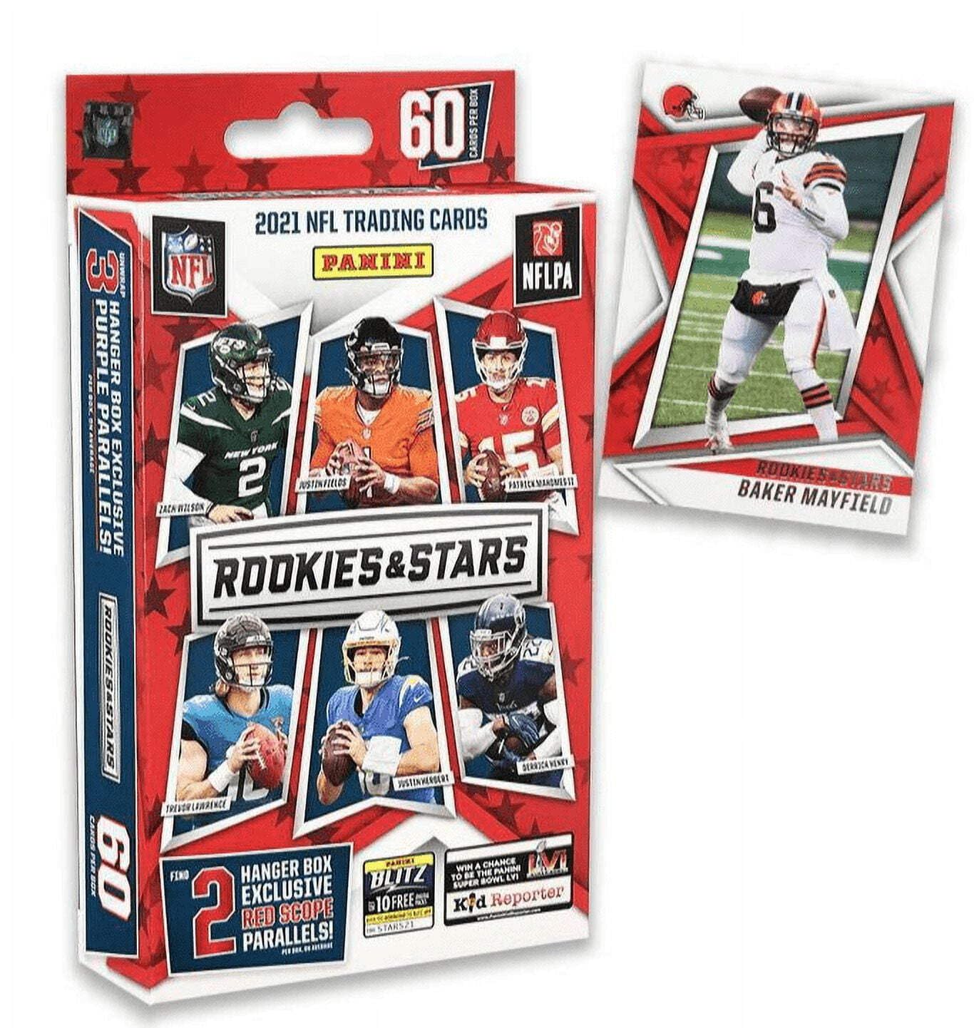 2021 Unopened NFL Panini Rookies & Stars Hanger Box - 60 Cards Per Box - Look for Autographs and Memorabilia Cards - Free Shipping & Tracking