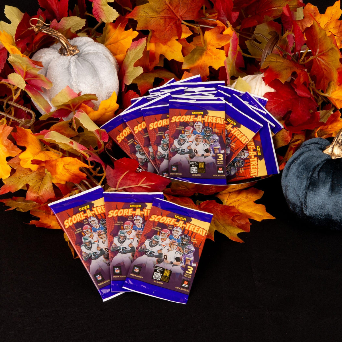 2025–26 Panini Score A Treat NFL Halloween Treat Packs – Official Trading Cards – Trick-or-Treat Candy Alternative – Limited Edition Football Cards for Kids