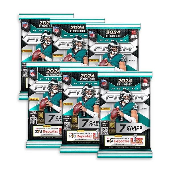2024 Panini NFL Prizm Football Trading Card Mega Box (Pink Pulsar Prizms!)