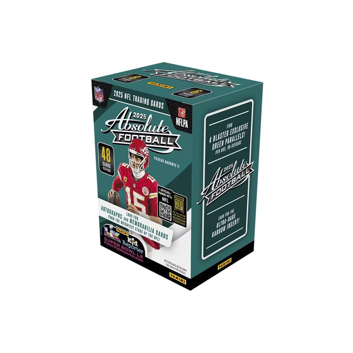 2025 Panini Absolute Football Trading Card Blaster Box (Find 4 Green Paralles Per Blaster Box)