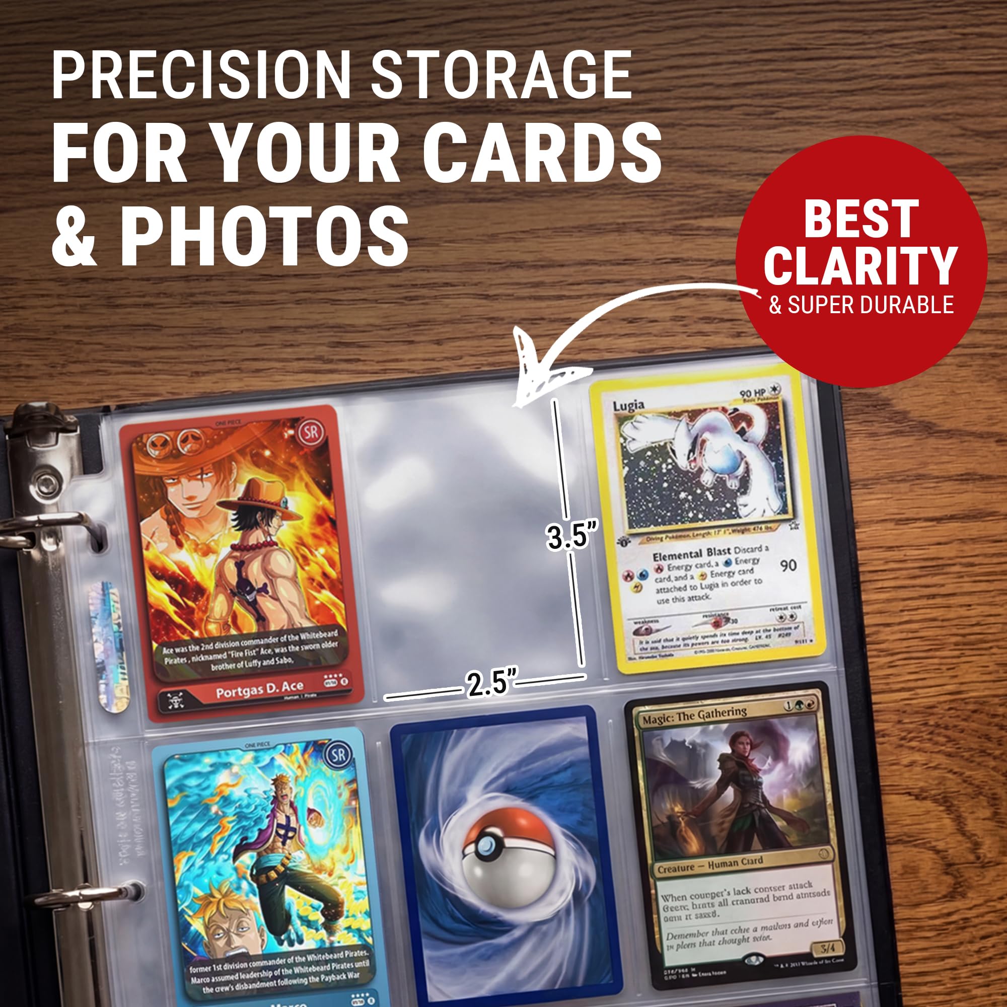 Ultra Pro 9 Pocket Pages Platinum Series - 100 Pages of Card Sleeves for Trading Card Binder and More