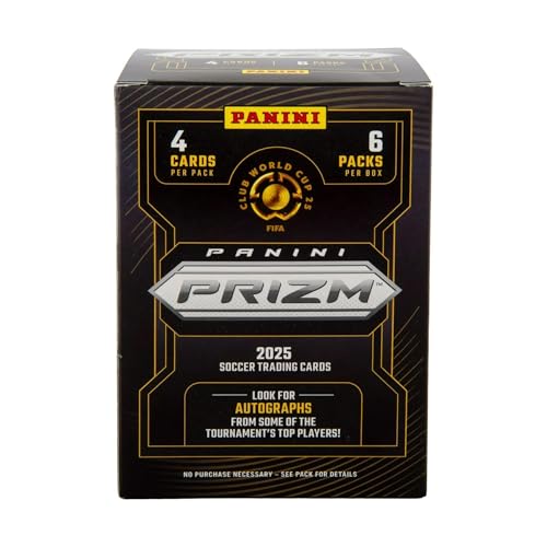2025 Panini Prizm Club World Cup Soccer Blaster Box – FIFA Trading Cards – Includes Blaster-Exclusive Prizms, Rookies & Inserts – Official Panini Retail Set