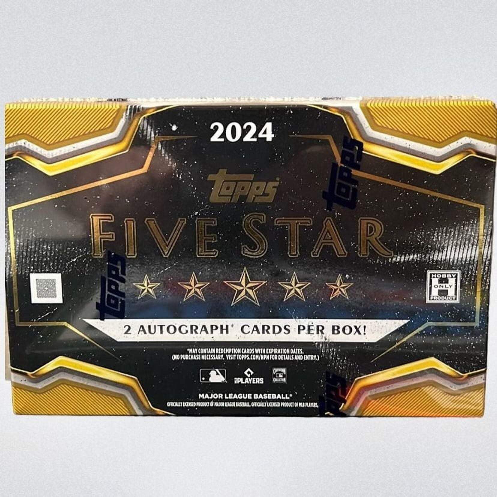 2024 Topps Five Star Baseball Hobby Trading Card Box (2 Autographs)