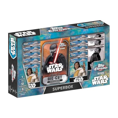 2025 Topps Chrome Star Wars SuperBox Trading Card Box