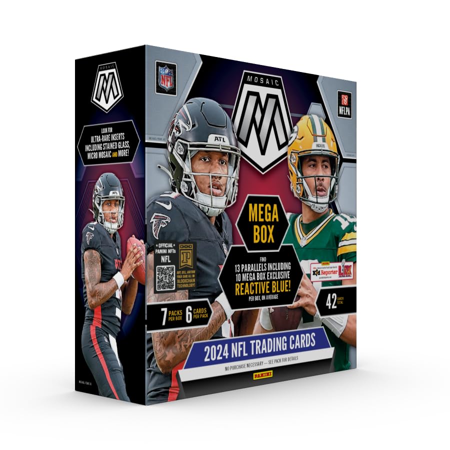 2024 Panini NFL Mosaic Football Trading Cards Mega Box