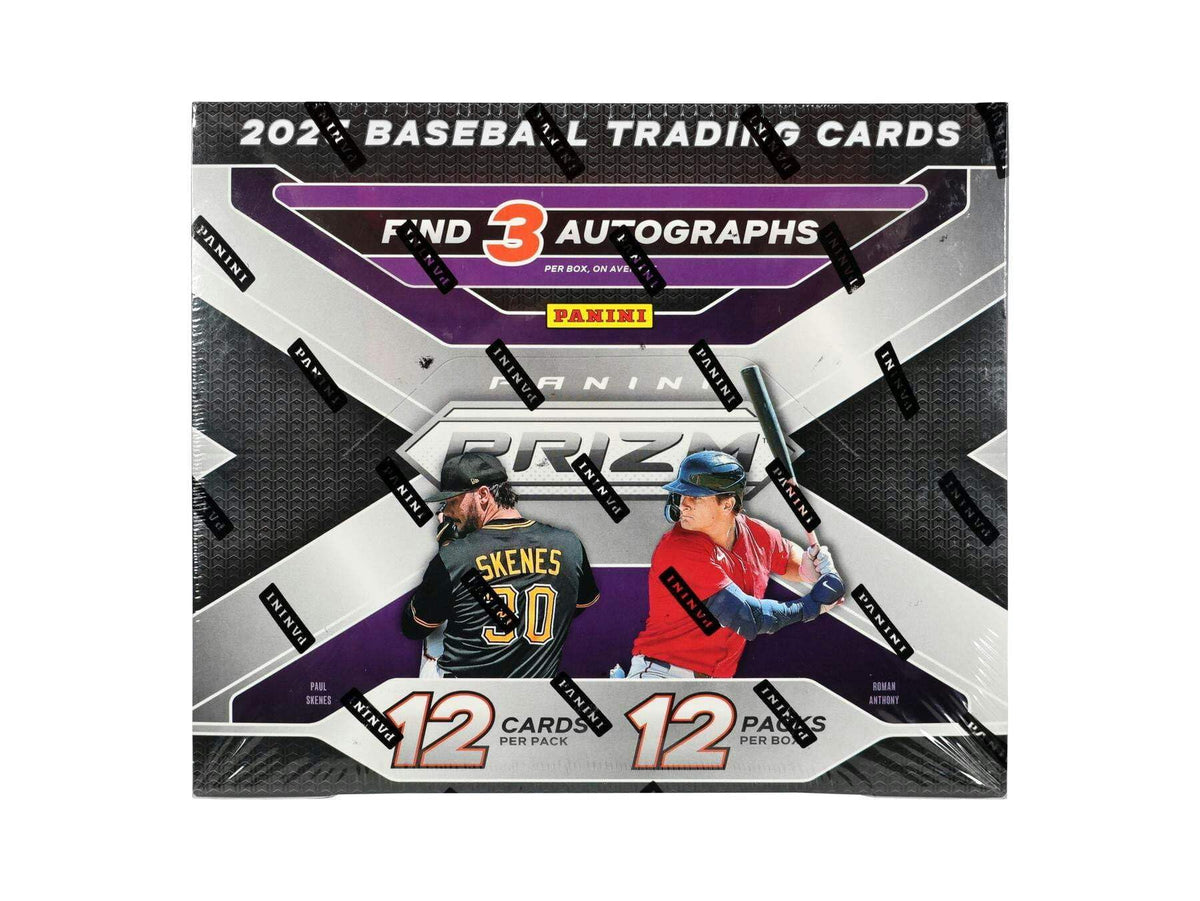 2025 Panini Prizm Baseball Hobby Trading Card Blaster Box (Three Autographs Per Box)