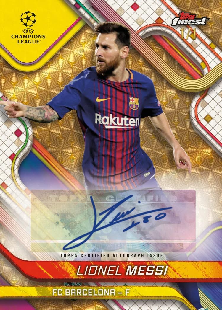 2024-25 Topps Finest UEFA Club Competitions Soccer Hobby Box