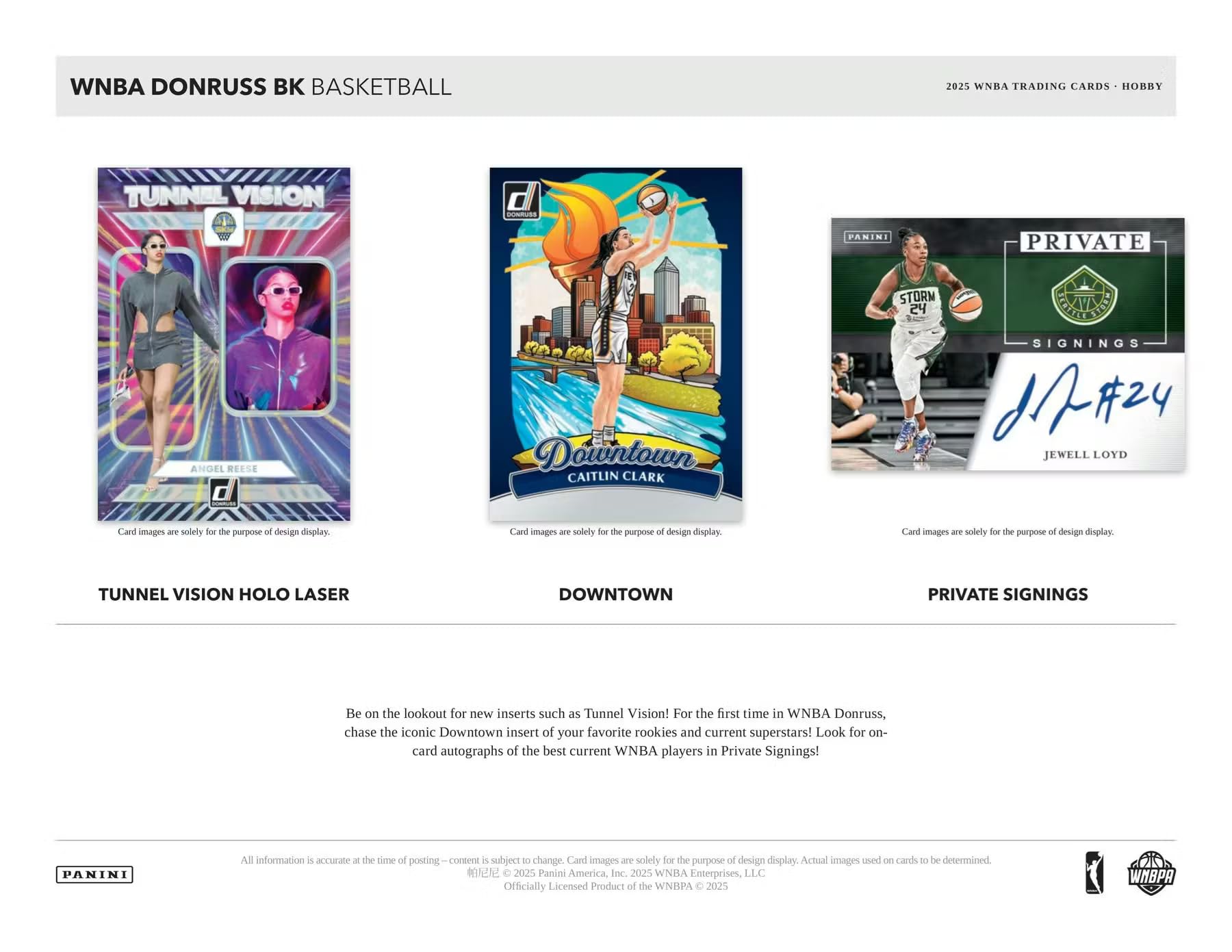 2025 Panini Donruss WNBA Basketball Mega Trading Card Box (1 Autographs or Memorabilia Cards Per Box)