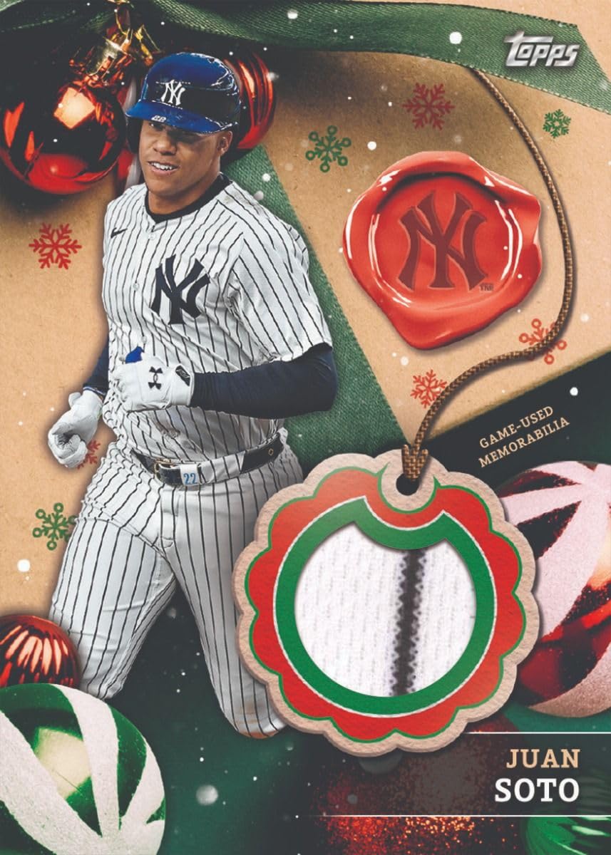 MLB 2024 Topps Holiday Baseball Mega Box | 10 Packs