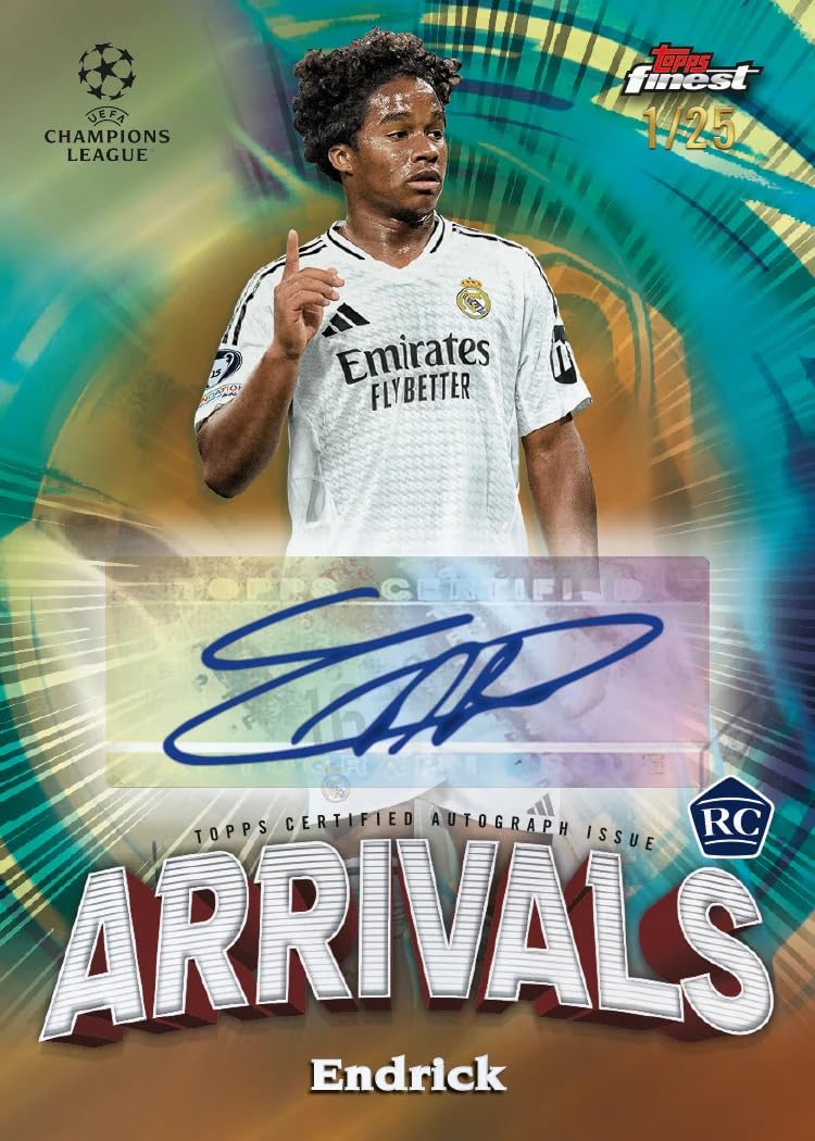 2024-25 Topps Finest UEFA Club Competitions Soccer Hobby Box
