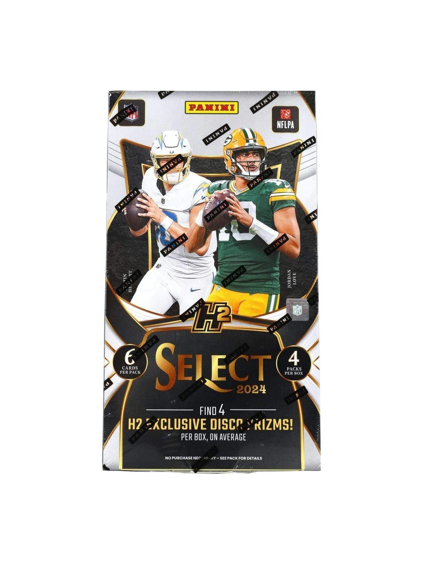 2024 Panini Select Football Hobby H2 Trading Card Box (4 Disco Prizms Per H2 Box)