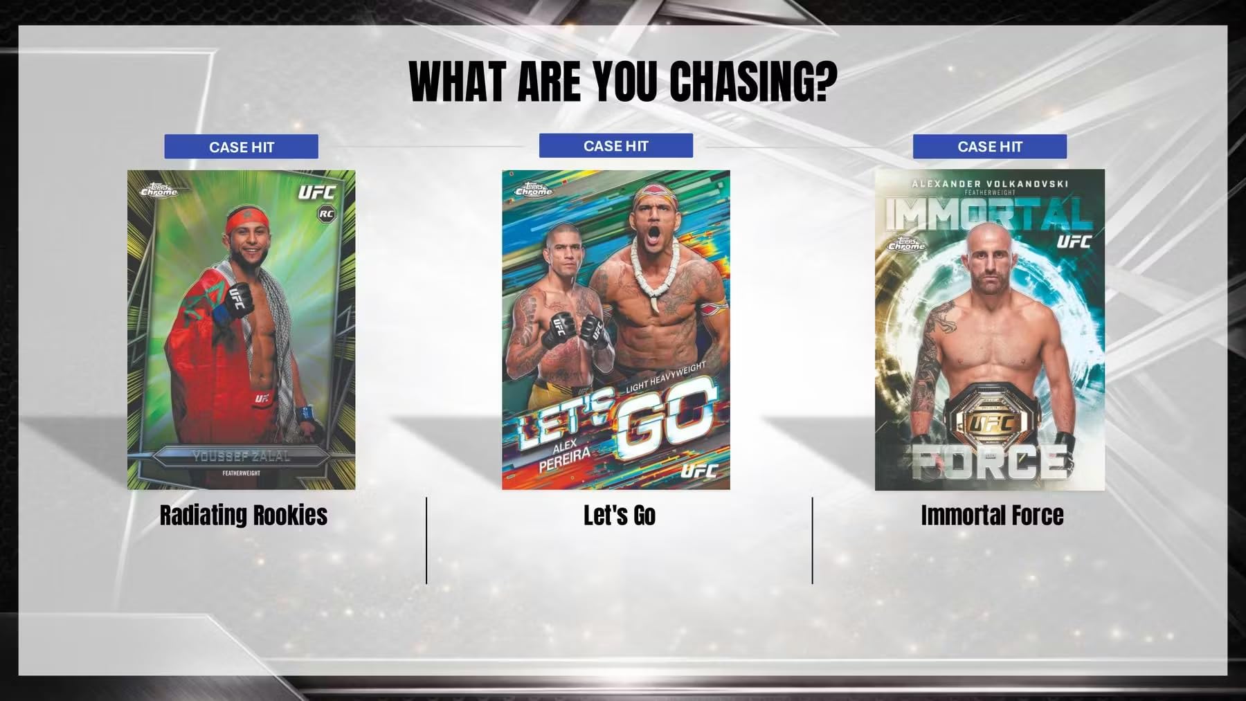 2026 Topps Chrome UFC Hobby Trading Card Box (2 Autographs Per Trading Card Box)