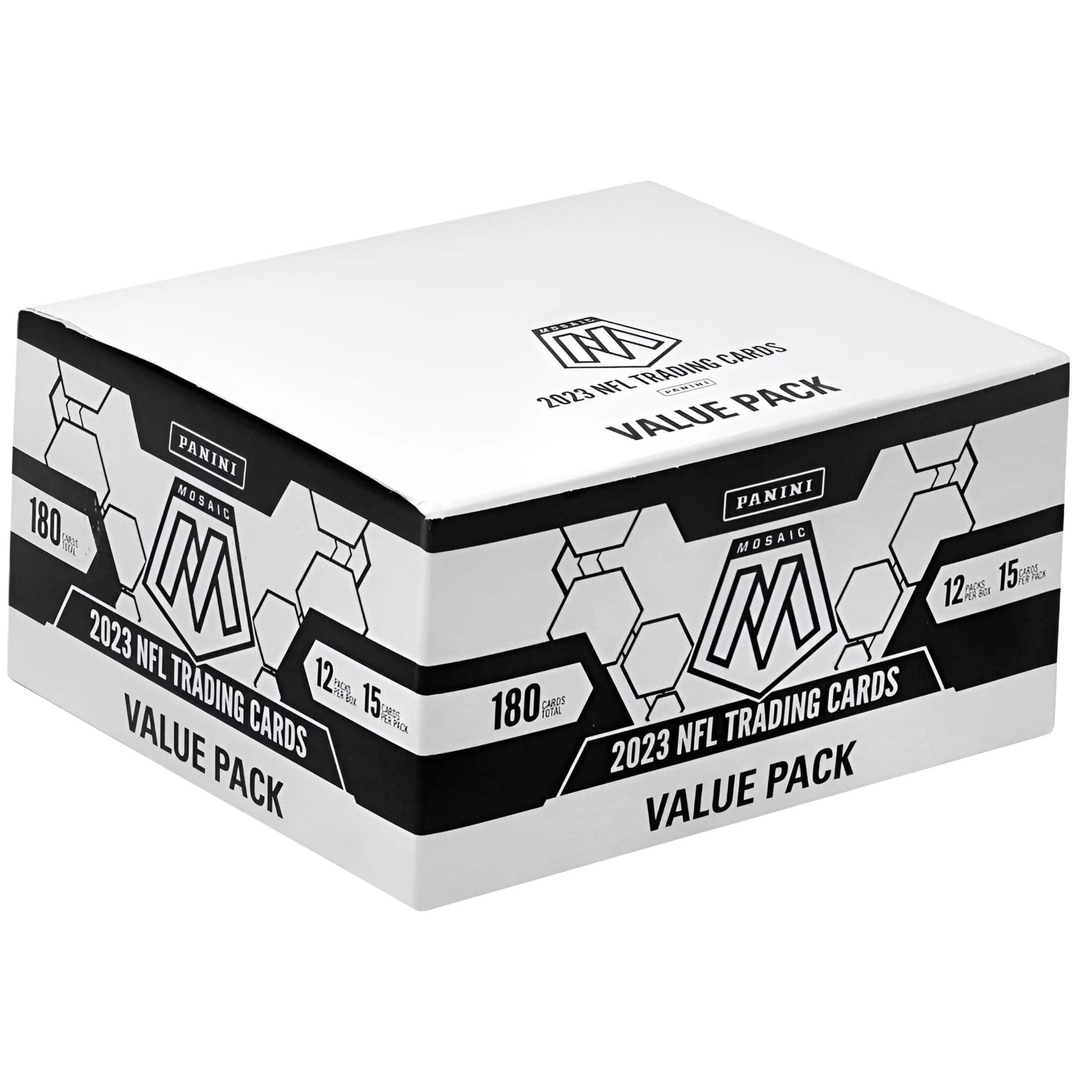 2023 Panini Mosaic Football Trading Card Cello Fat Pack Box (12 Packs)