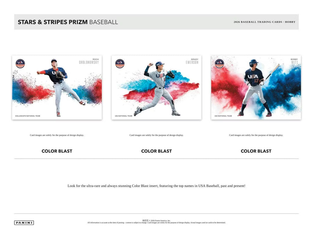 2026 Panini USA Stars & Stripes Prizm Baseball Hobby Box