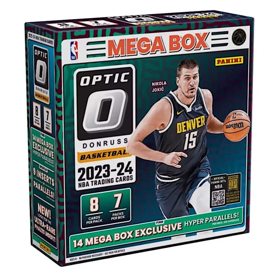 2023-24 Panini Donruss Optic Basketball Mega Box (56 Cards/Box) Hyper Parallels Sealed